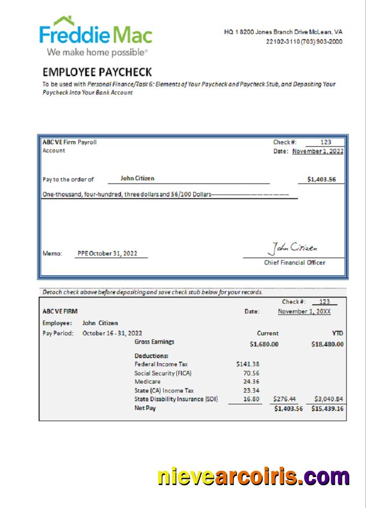USA financial company employee sheet, version 3